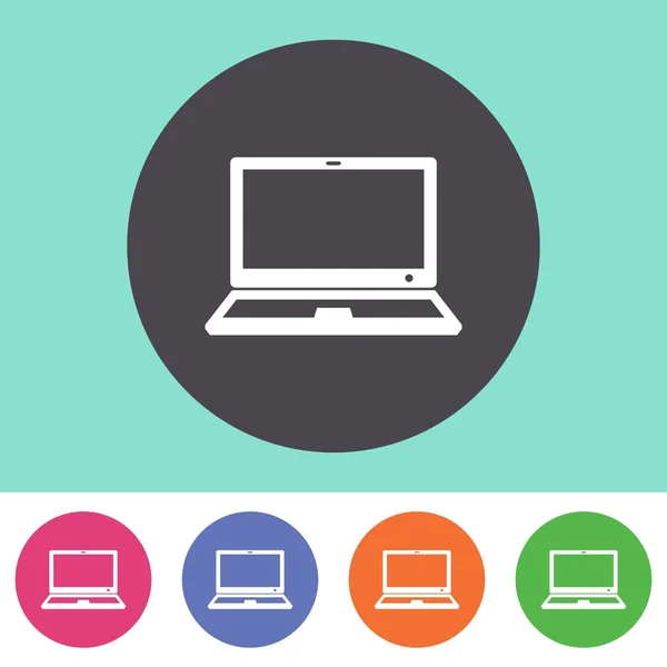 Laptop pictogram — Stockvector