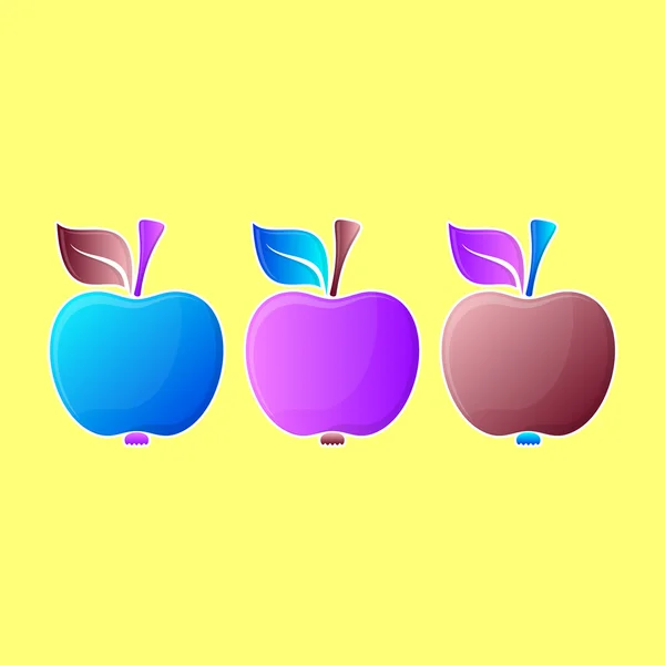 Abstrakt apple illustrationer — Stock vektor