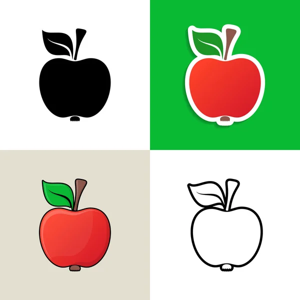 Elementos de diseño de Apple — Archivo Imágenes Vectoriales