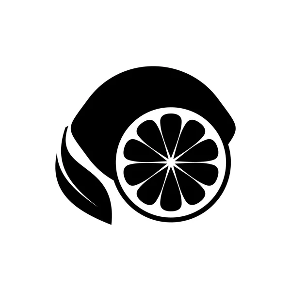 Icono de fruta de limón — Vector de stock