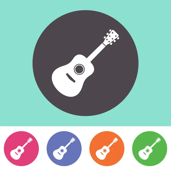 Icono de guitarra — Vector de stock