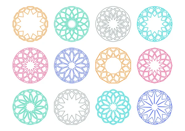 圆的几何装饰品 — 图库矢量图片#