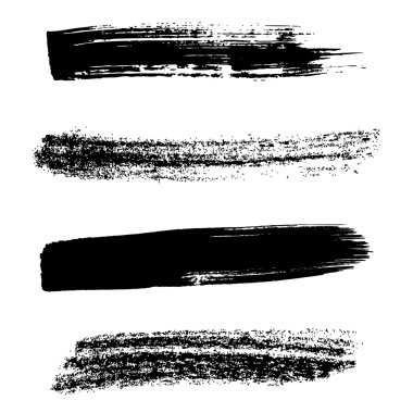 Siyah fırça darbeleri