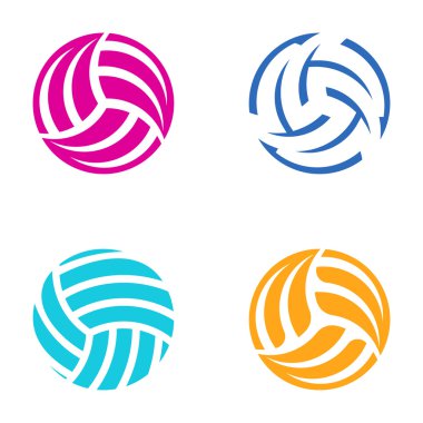 Renkli vektör Voleybol topları