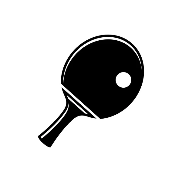 Icono de tenis de mesa simple — Vector de stock