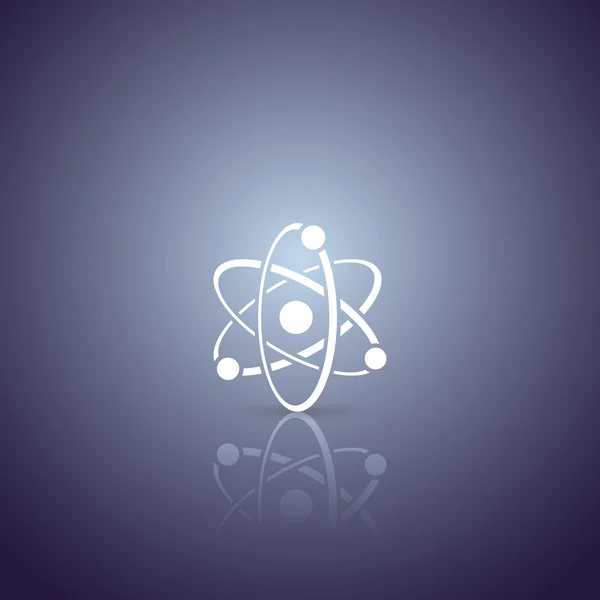 Атомная векторная икона — стоковый вектор