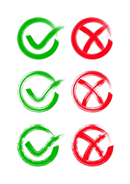 Check mark icons — Stock Vector