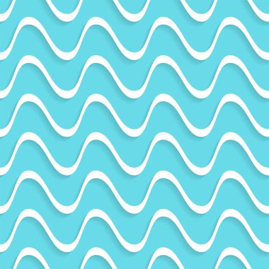 Vektör sorunsuz dalgalı çizgi deseni