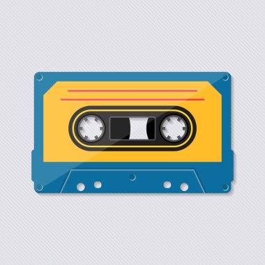 Retro müzik kaset kaset simgesi