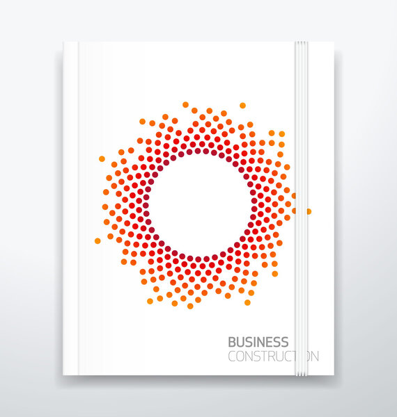 Дизайн обложки с цветовыми точками
