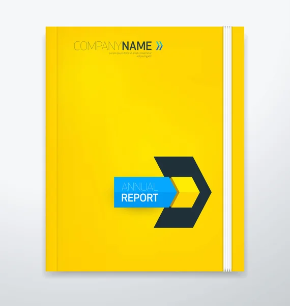 Couverture moderne pour le rapport annuel — Image vectorielle