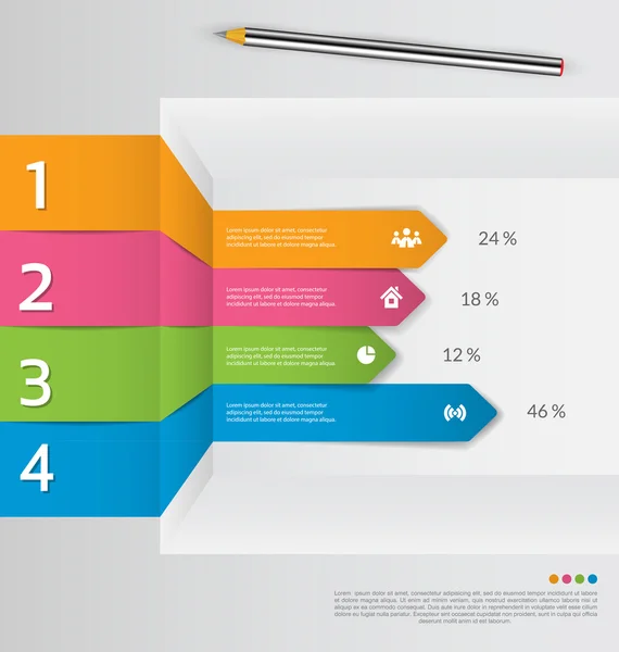 Modern infographics design vector — Stock Vector