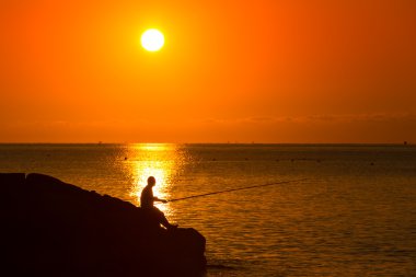 Balıkçı Sunset'teki silüeti