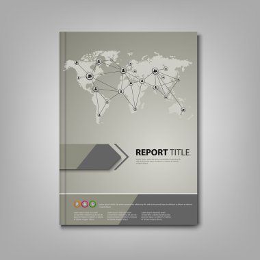 Broşürler kitap veya ağ bağlantısı tasarımı ile el ilanı