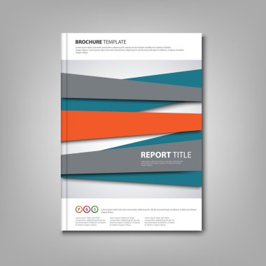 Broşürler kitap ya da soyut tasarım çizgili el ilanı