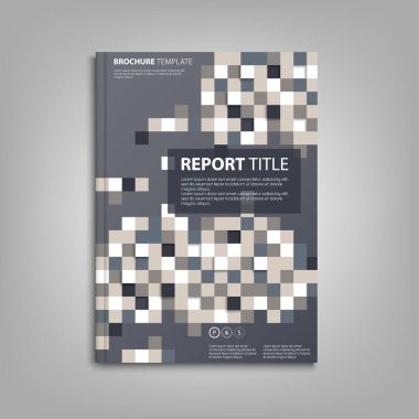 Soyut renkli mozaik şablon vektörü 10 olan broşürler veya broşürler