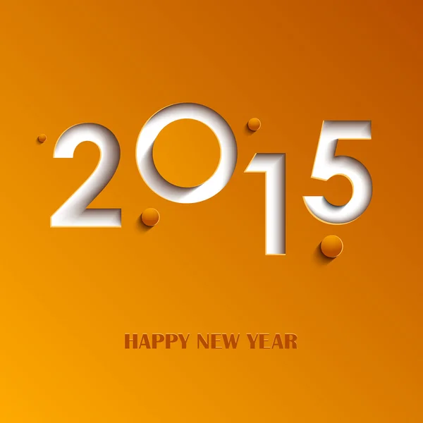 Nowy rok streszczenie pomarańczowa kartka — Wektor stockowy