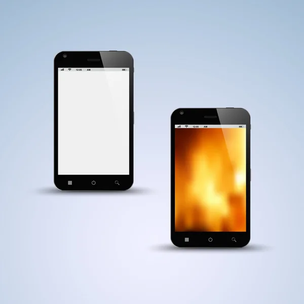 Abstrakter schwarzer Smartphone-Hintergrund — Stockvektor