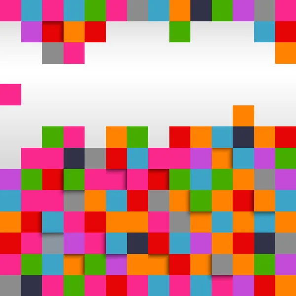 Abstrakte quadratische farbigen Hintergrund — Stockvektor
