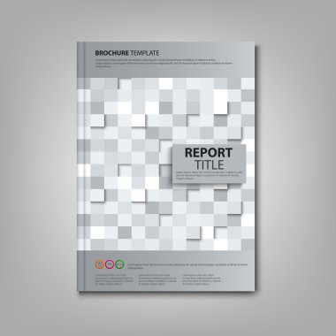 Broşürler kitap ya da soyut ışık kareler şablonu ile el ilanı
