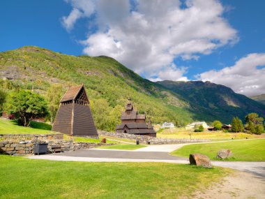 Borgund çıta kilise Norveç'te