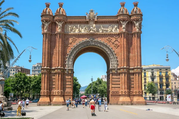 Αψίδα του Θριάμβου στο Barcelon, Ισπανία — Φωτογραφία Αρχείου