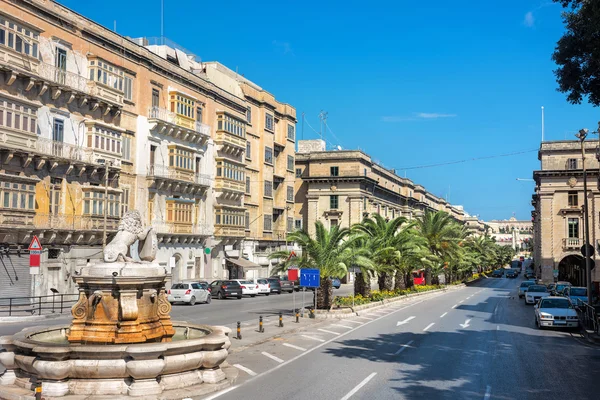 Rua em Valletta, Malta — Fotografia de Stock