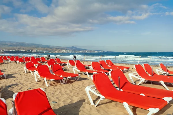 Pláž Playa del Ingles — Stock fotografie