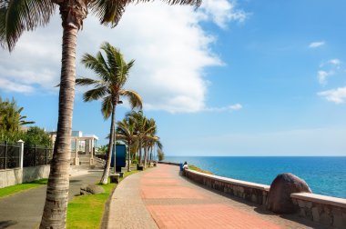 Promenade in Maspalomas Beach clipart