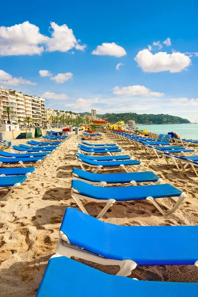 Курортный пляж Льорет де Мар — стоковое фото