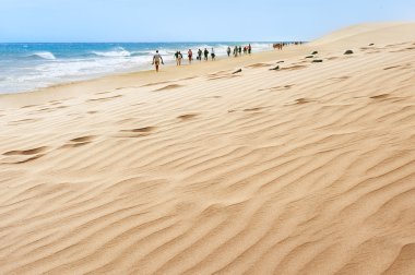 Deniz doğal Maspalomas Beach.