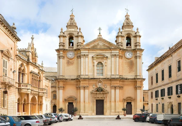 Catedral de São Paulo em Mdina . — Fotografia de Stock