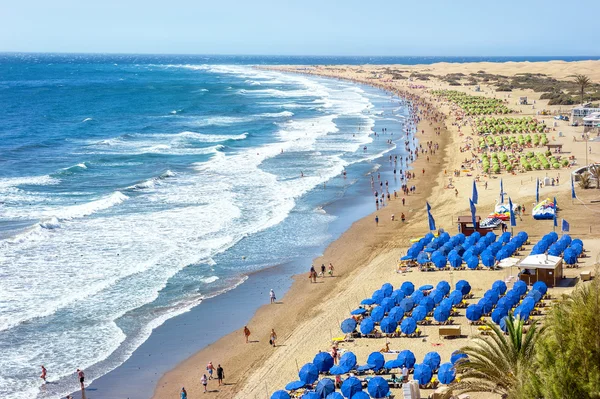 Sandstranden Playa del Ingles — Stockfoto