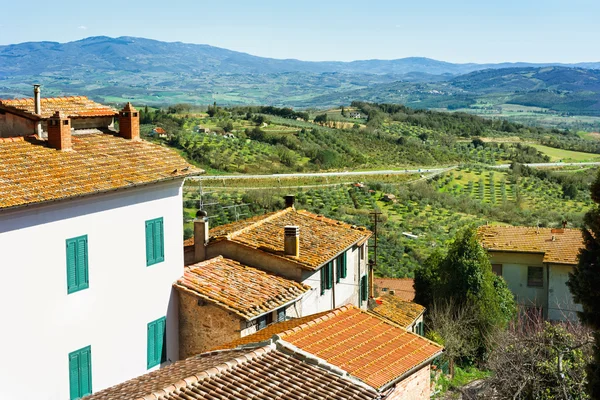 Vidéki táj-Toscana, — Stock Fotó