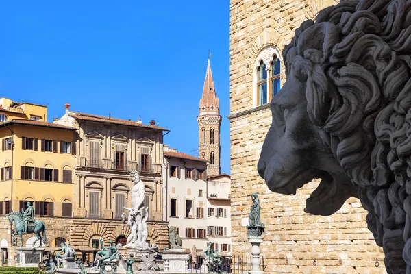 Neptunbrunnen in Florenz — Stockfoto