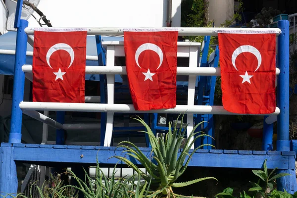 Tag Der Türkischen Republik Türkische Flagge Als Dekoration Der Stadt — Stockfoto
