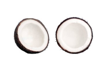 Mavi izole arka planda hindistan cevizleri. Hindistan cevizi asgari konsepti.