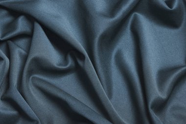 Arka plan kumaşı. Koyu mavi kumaş dokusu ve desen örtüsü arkaplanı