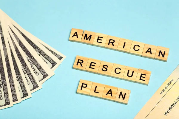 Amerikan doları geçmişi. Amerikan kurtarma planı, ABD yardım programı, uyaran kontrol ve 2021 yasası konsepti. Para, iş, kâr ve geçim kaynağı fikri