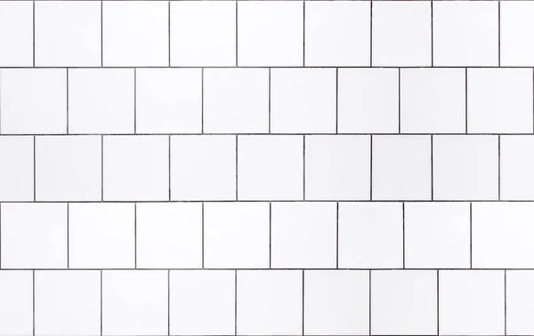 Weiße Fliesen Hintergrund. Wand mit weißen Fliesen für den Innenraum der Küche oder des Badezimmers im Haus. Dekoration, Design und Dekoration von Küchen und Badezimmern — Stockfoto