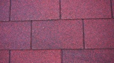 Granüler yüzeyli Bituminous çatı kiremit dokusu. Yüksek kaliteli FullHD görüntüler