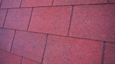 Granüler yüzeyli Bituminous çatı kiremit dokusu. Yüksek kaliteli FullHD görüntüler