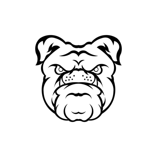Піктограма Голови Собаки Натхнення Дизайн Логотипу Головного Собаки — стоковий вектор