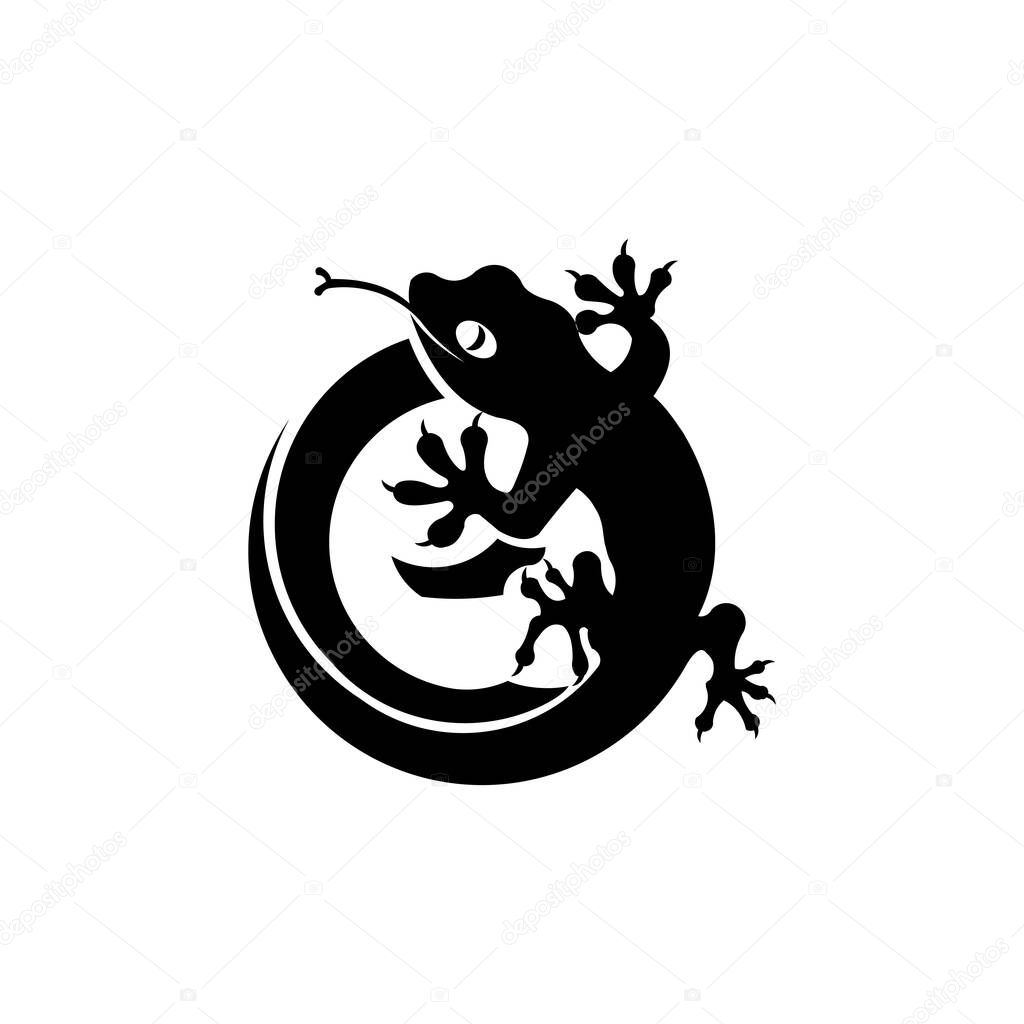 Cartoon of  lizard vector icon for web design