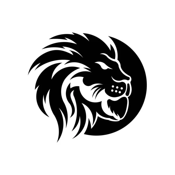 Tête Lion Collection Des Animaux Tête Symbole Tête Lion Pour — Image vectorielle