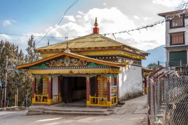 Arunachal Pradesh, Hindistan 'daki Tawang Manastırı' nın fotoğrafı.