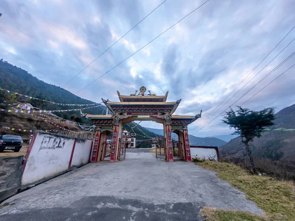Photo Porte Monastère Dirang Arunachal — Photo