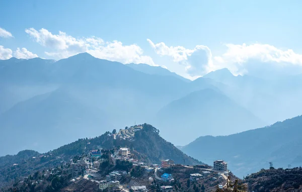 Foto Vista Aérea Mosteiro Tawang Arunachal — Fotografia de Stock