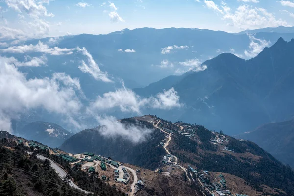 Photo View Mountains Sela Pass Tawang Arunachal Pradesh India Stock Picture