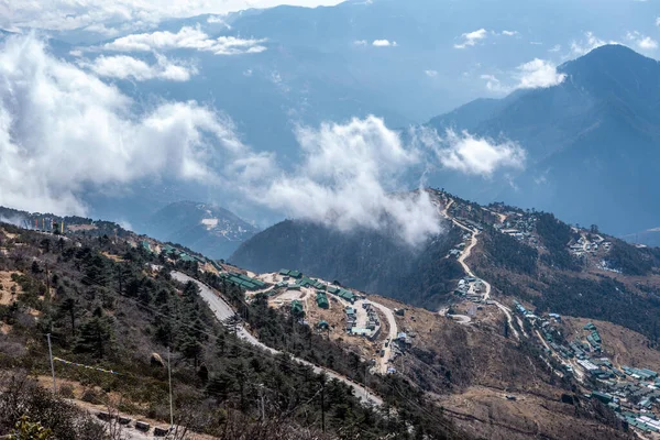 Photo Vue Depuis Les Montagnes Sela Pass Tawang Arunachal Pradesh Photos De Stock Libres De Droits